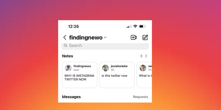 Instagram prueba el nuevo estante de ‘Notas’ en IG Direct, Instagram prueba el nuevo estante de 'Notas' en IG Direct, anuncios en perfiles de usuario