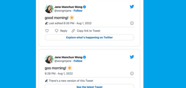 Twitter desarrolla nuevas notas explicativas para tweets integrados que han sido editados

