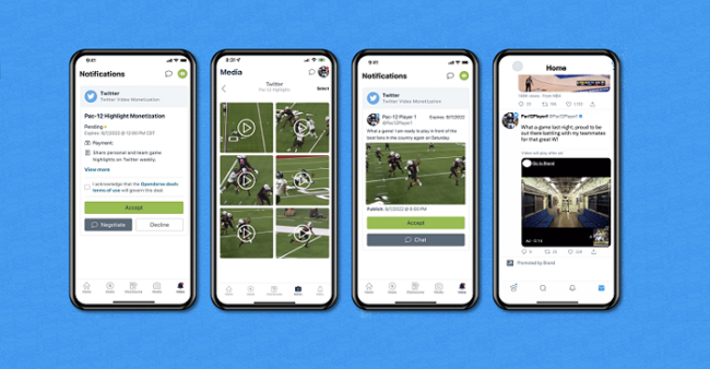 Twitter lanza una nueva iniciativa para permitir que los atletas de PAC-12 moneticen sus videos destacados

