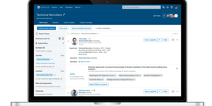 LinkedIn agrega nuevos «empujones de diversidad» para ayudar a los