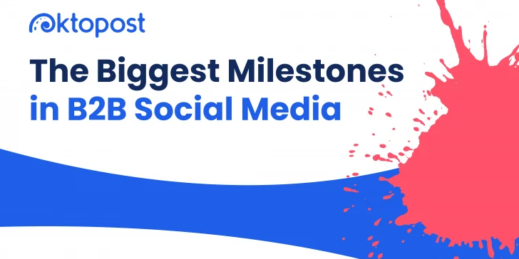 Los mayores hitos en las redes sociales B2B [Infographic]
