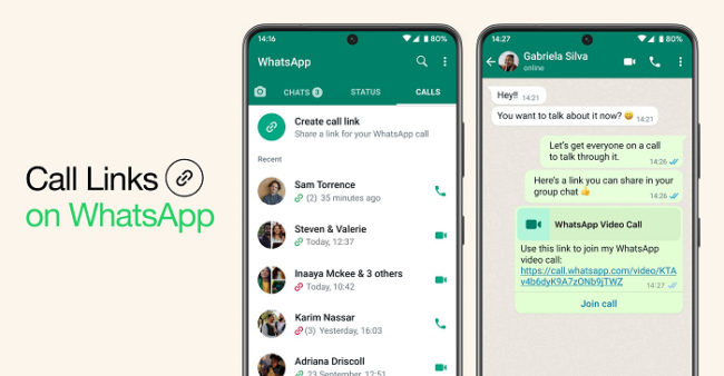 WhatsApp lanza 'Call Links' para facilitar mejor los chats grupales de audio y video
