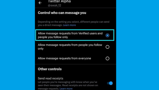 Twitter prueba nuevas opciones de control de DM para combatir Twitter prueba nuevas opciones de control de DM para combatir el spam de mensajes