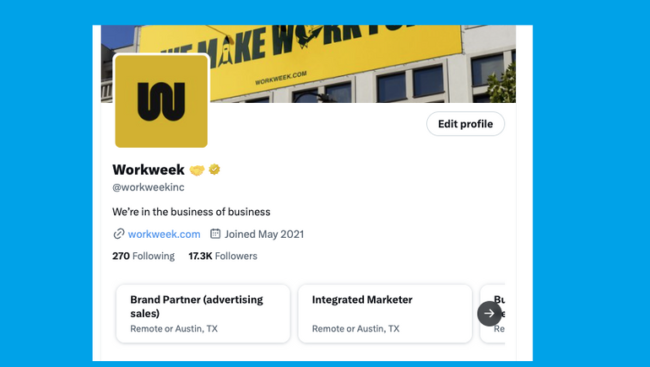La nueva opción de listados de trabajos de Twitter parece estar cerca del lanzamiento
