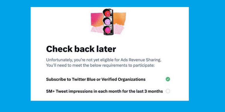 Los umbrales de participación de Twitter para su programa de reparto de ingresos publicitarios para creadores serán difíciles de alcanzar para la mayoría
