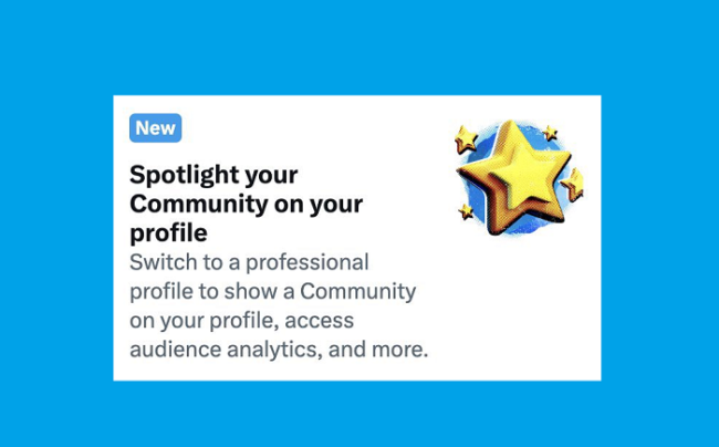 Twitter lanza módulo de promoción de comunidades para perfiles para todos los usuarios
