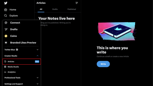 Twitter prueba la sección 'Artículos' reformada para facilitar contenido de formato más largo
